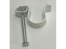 (50) 11mm METAL Fire Resistant Clips WHITE