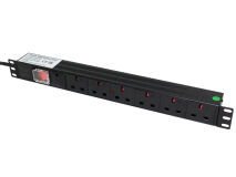 CLEAR FLOW 1U 19" 6 Way Switched PDU