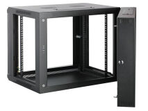 ALL-RACK Wall Cabinet 9U Black HINGED