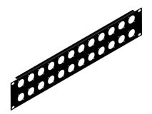 PENN-ELCOM 2U 24 Way Punched Panel
