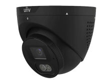 UNV 8MP WDR Dual-Light Alarm Turret Cam BK