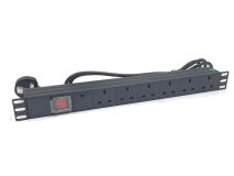 ALL-RACK 6 Way Horizontal PDU c/w C14 Plug