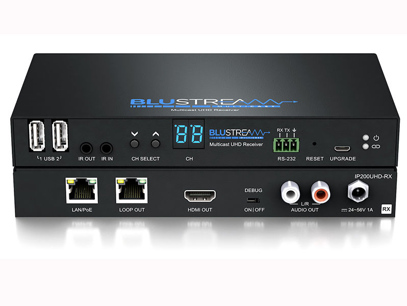 BLUSTREAM Multicast UHD Video Over IP RX from Alltrade