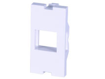 (1) Euro Module Keystone Housing WHITE