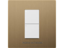 LUTRON RA3 Single Faceplate AGED BRASS