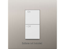 LUTRON RA3 Single Faceplate BRIGHT CHROME