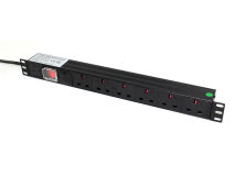 CLEARFLOW 1U 19" 6 Way Switched PDU