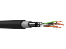 100m WEBNET CAT6a PE Black F/FTP