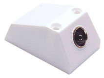 SAC Single Surface Outlet Box Coax