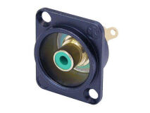 (1) NEUTRIK Phono (RCA) D Flange GREEN