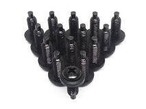 (100) PENN-ELCOM M6 High Point Screws BLK