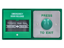 CDVI Double Exit Device Green Dome Button