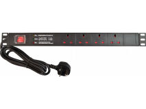 BLAKE 4 Way Horizontal PDU c/w UK Lead