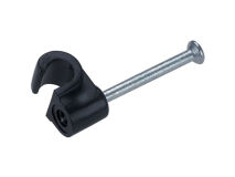 (100) FM PRODUCTS 6mm Clips BLACK