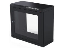 PENN-ELCOM Wall Cabinet 9U Black Shallow