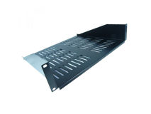 ALL-RACK Rack 2U Vented Shelf Black 400mm