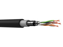 300m WEBNET CAT6a PE Black F/FTP