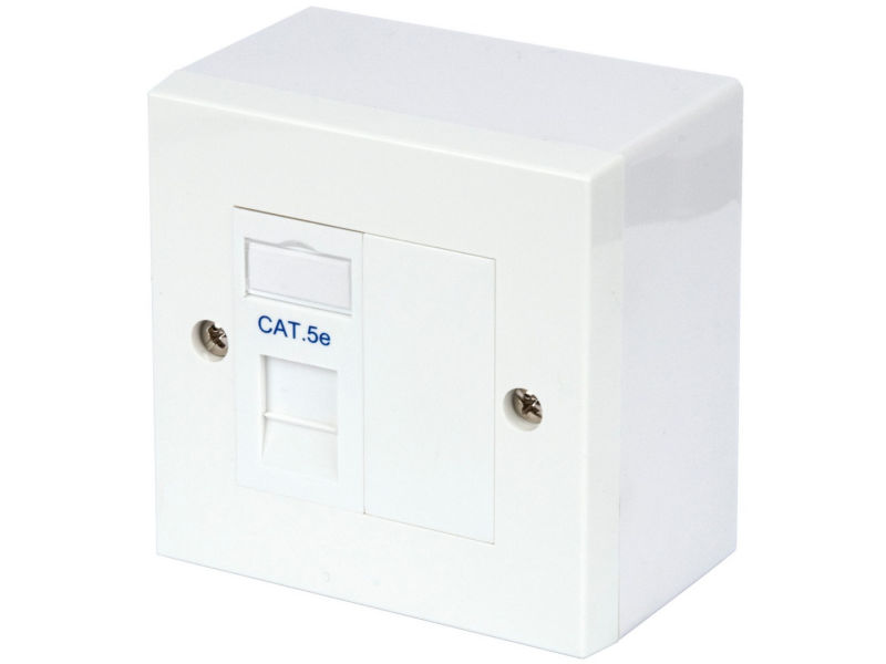 PHILEX Single CAT RJ45 Wall Outlet KIT from Alltrade