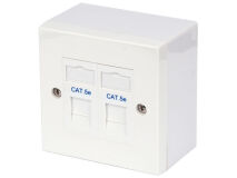 PHILEX Double CAT RJ45 Wall Outlet KIT