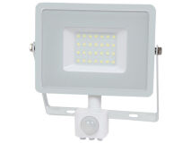 20w LED Floodlight with PIR - White