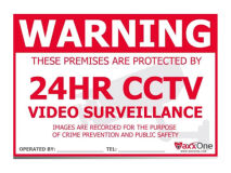 CCTV Warning Sign A4