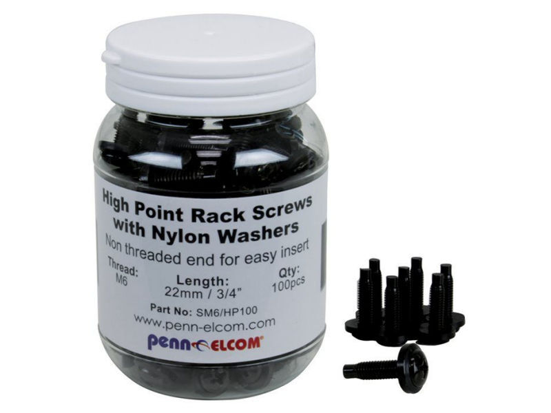 (100) PENN-ELCOM M6 High Point Screws