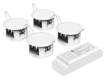 SAC Bluetooth 12W Ceiling x 4 Speaker Kit