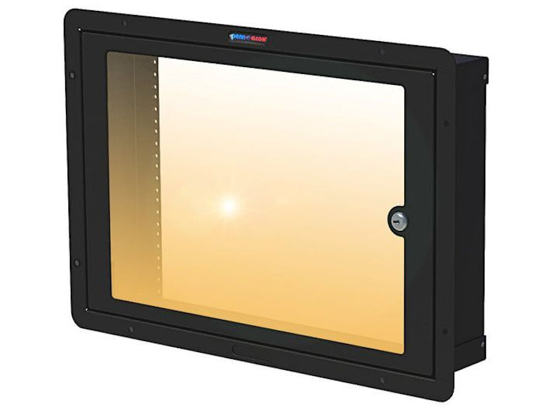PENN-ELCOM 8U Cavity Wall Rack Black