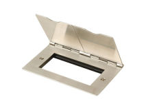 CLICK FLOOR Outlet StainlessSteel 4 Module