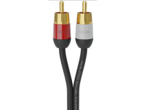 4m KORDZ PRO³ Twin RCA Audio Lead Black