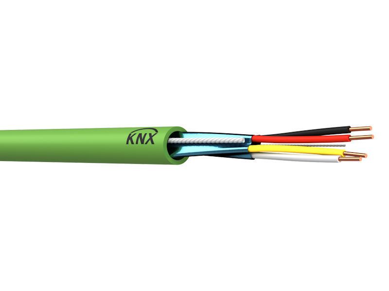 m) 2 Pair 0.8mm KNX Cable LSZH Green from Alltrade (350303E-LSNH-GRN-01)
