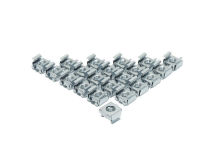 (50) PENN-ELCOM Cage Nut for 2mm CHROME