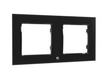 SHELLY Wall Frame for 2x Wall Switch BLACK