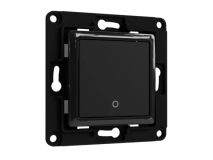 SHELLY 1-button Black Wall Switch for