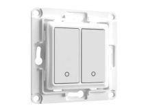 SHELLY 2-button White Wall Switch for