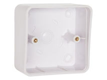 RGL Plastic Shrouded Back Box White