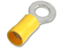 (100) Yellow Ring 10mm Stud
