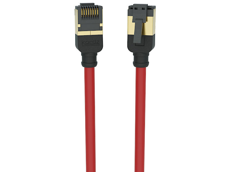0.5m KORDZ CAT6a U/FTP Patch Lead RED