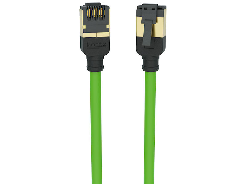 0.5m KORDZ CAT6a U/FTP Patch Lead GREEN