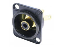 (1) NEUTRIK Phono (RCA) D Flange BLACK