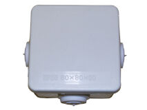 IP55 80x80x50mm Connection Box WHITE