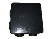 IP55 80x80x50mm Connection Box BLACK