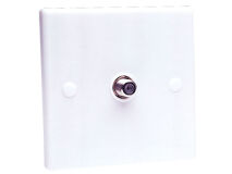 SAC Single Flush Outlet Plate F