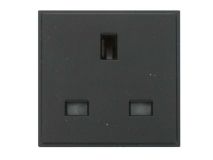 CLICK 13 Amp UK Power Socket BLACK