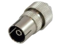 (1) BLAKE Metal Coax Plug FEMALE Brass