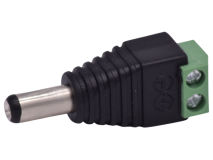 (100) BLAKE DC Power Plug 2.1mm MALE