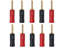 (10) QED SCREWLOC ABS 4mm Plug