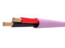 100m QED 2 Core LSZH Speaker Cable PINK