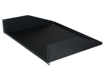 PENN-ELCOM 2U Plain Rack Shelf Black