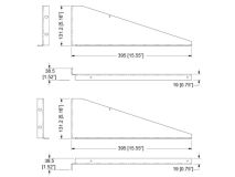 (2) PENN-ELCOM Rack Shelf Extension